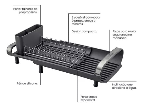 Escorredor Tramontina Inox Compacto